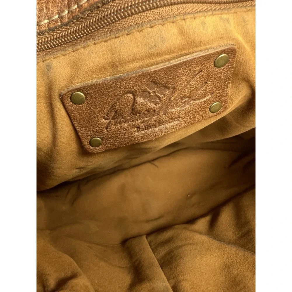 Patricia‎ Nash Stud Messenger Armeno Crossbody Camel Brown Bag Leather Purse